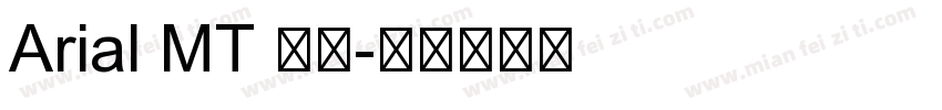 Arial MT 粗体字体转换